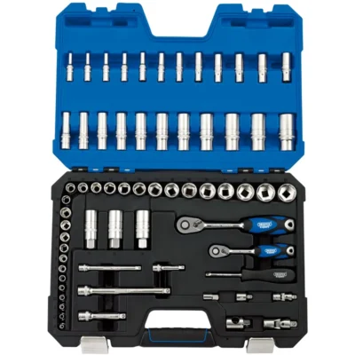Draper 1/4" and 3/8" Sq. Metric Socket Set (65 Piece)