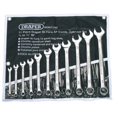 Draper Expert Hi-Torq Imperial Combination Spanner Set (11 Piece)