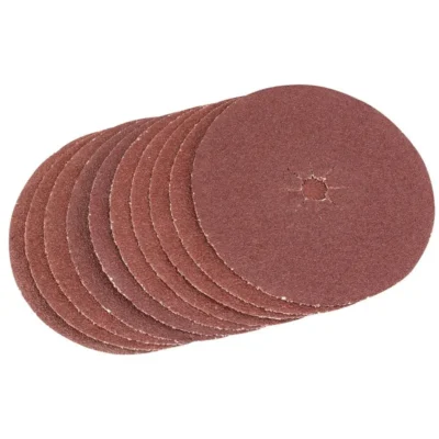 Draper 125mm Course Grade Aluminium Oxide Sanding Discs (Pack of 10)