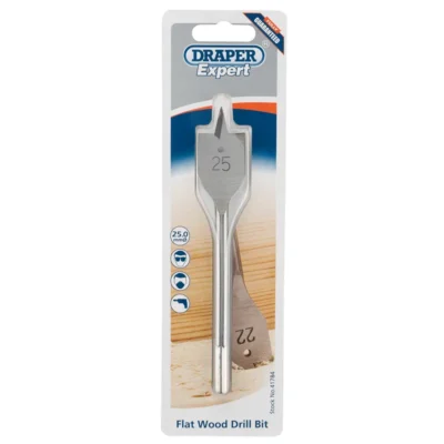 Draper 25.0mm Flat Wood Bit