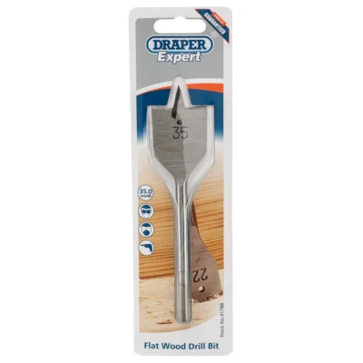 Draper 35.0mm Flat Wood Bit