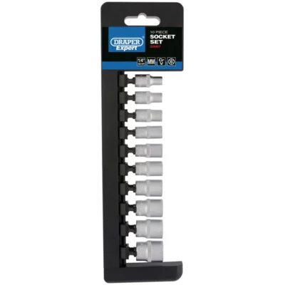 Draper 1/4" Sq. Metric Socket Set (10 Piece)