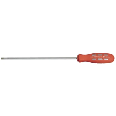 Draper 200mm x 5.0mm Plain Slot Parallel Tip Mechanics Screwdriver (Sold Loose)