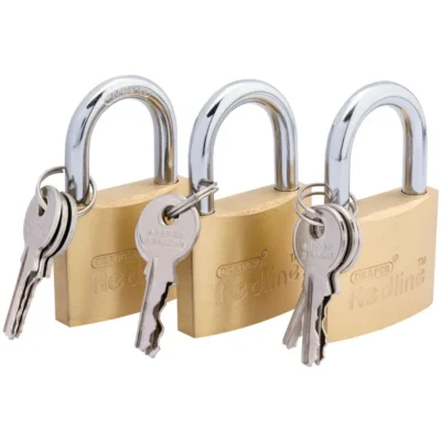 Draper 40mm Padlock Set (3 Piece)