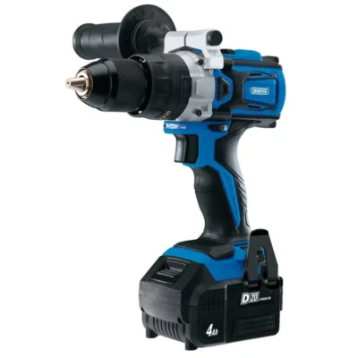 Draper D20 20 v Brushless Combi Drill with 1 X 4.0 Ah Battery and Fast Charger