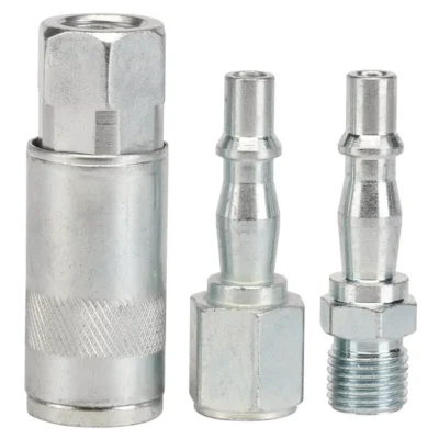 Draper 1/4" BSP Air Line Coupling Set (3 Piece)