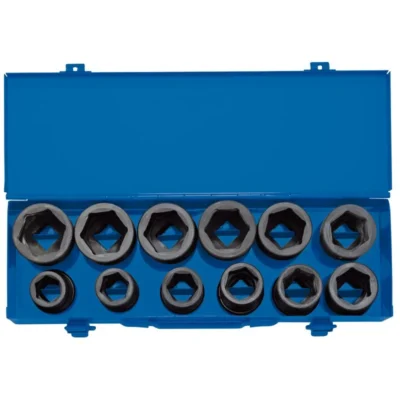 Draper 3/4" Sq. Combined MM/AF Impact Socket Set in Metal Case (12 Piece)