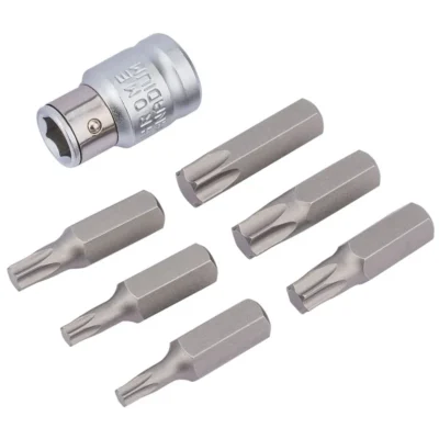 Draper 3/8" Sq. Dr. Draper Tx-Star® Bit and Bit Holder Set (7 Piece)