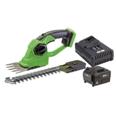 Draper D20 20 v 2-In-1 Grass and Hedge Trimmer with Battery and Fast Charger
