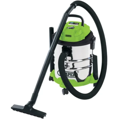 Draper 20L Wet and Dry Vacuum Cleaner with Stainless Steel Tank (1250W)