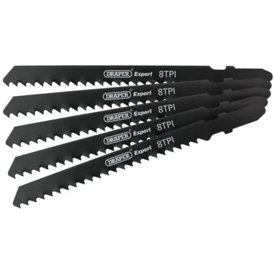 Draper DT111C Jigsaw Blade Set, 100mm (5 Piece)
