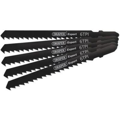 Draper DT144D Jigsaw Blade Set, 100mm (5 Piece)