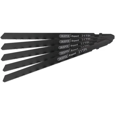 Draper DT318A Jigsaw Blade Set, 130mm (5 Piece)