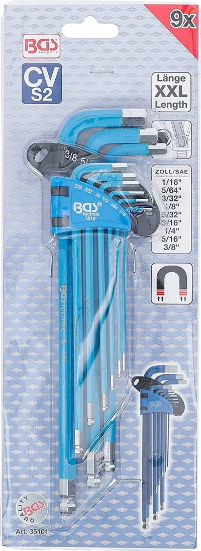 BGS L-Type Wrench Set 9 Piece