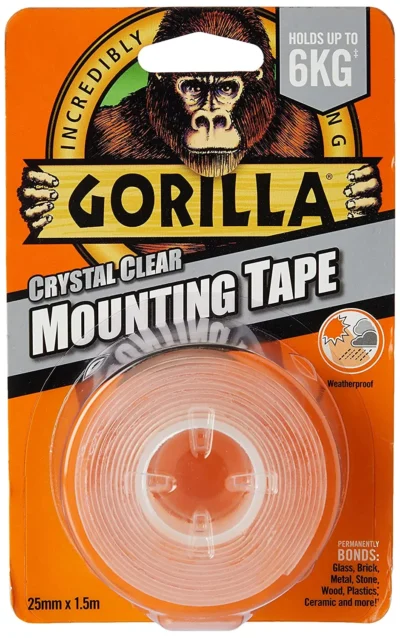 Gorilla Double Sided Clear Tape 1.5m