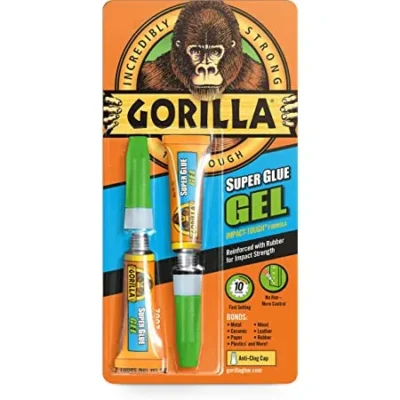 Gorilla Super Glue Gel Twin Pack