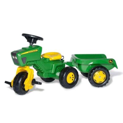 Rolly Kids John Deere Pedal Tractor & Trailer