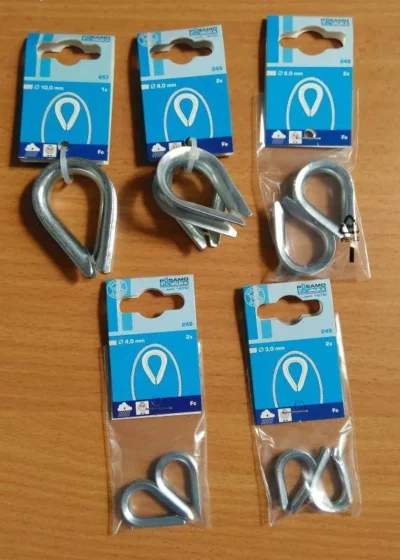 Wire Rope Thimble 3 - 10mm - 3mm