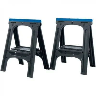Draper 760 x 570mm Pair of Fold Down Trestles / Saw Horses