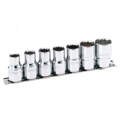 Draper 7 Piece Set of 1/2" Metric Sockets