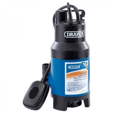 Draper 235L/min 700W 230V Submersible Dirty Water Pump with 8.5M Lift & Float Switch