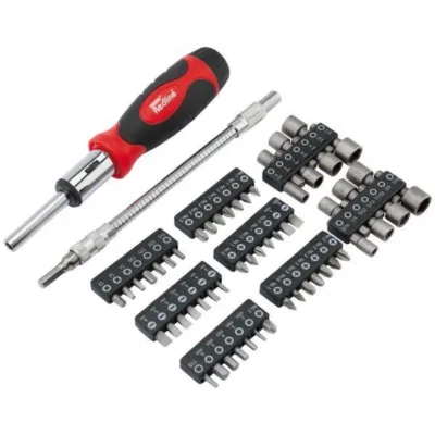 Draper Ratcheting Screwdriver & Bit Set (58 Piece)