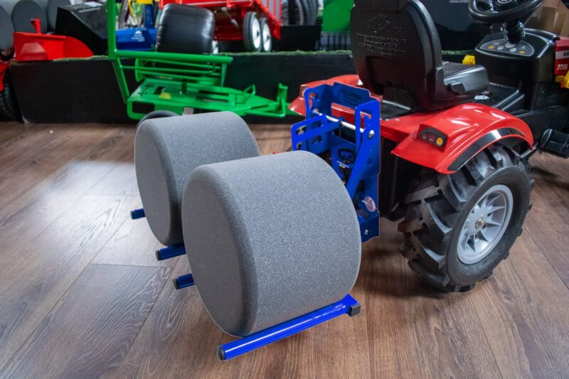 Double bale lifter blue