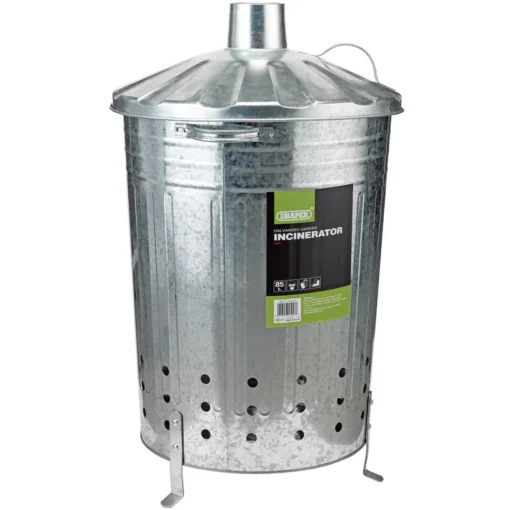 Draper Galvanised Garden Incinerator 85L 4