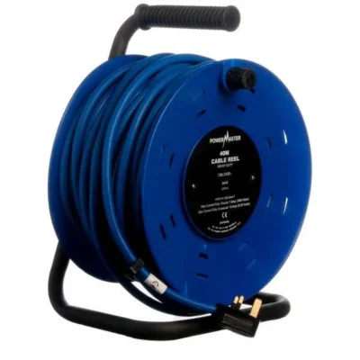 Heavy Duty Powermaster Cable Reel 40m 13 Amp 2 Gang