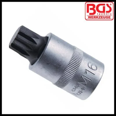 BGS Tools 1/2" Bit Socket - M16 x 55 mm - Spline