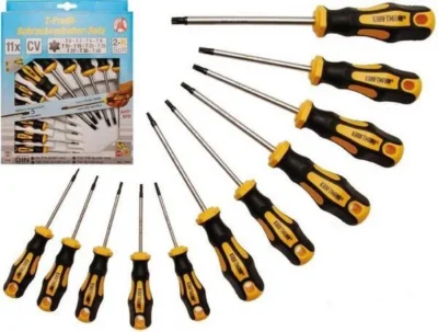 BGS 11 Piece Screwdriver Set T-Star Not Tamperproof