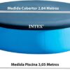 Intex 10 foot 305 m Easy Set Swimming Pool Cover 28021 Round cover measures 28 m 94 ft suitable for Intex pool B006SGYUS8 3