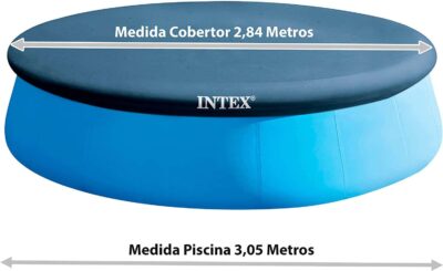 Intex 10 foot 305 m Easy Set Swimming Pool Cover 28021 Round cover measures 28 m 94 ft suitable for Intex pool B006SGYUS8 3