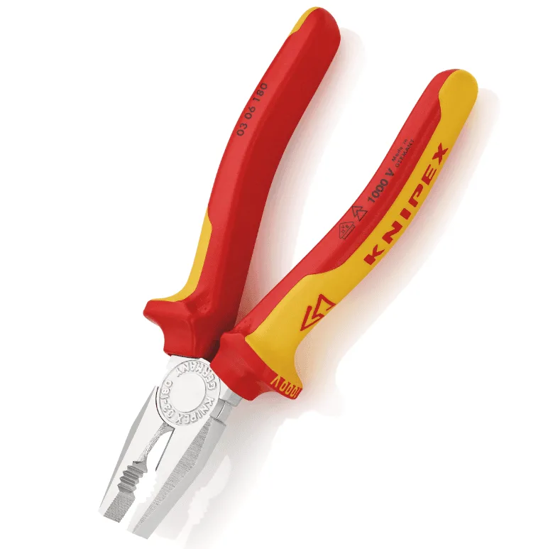 Knipex 0306180SB Combination Pliers Insulated VDE 1000V 180mm