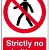 Safety Sign No Admittance