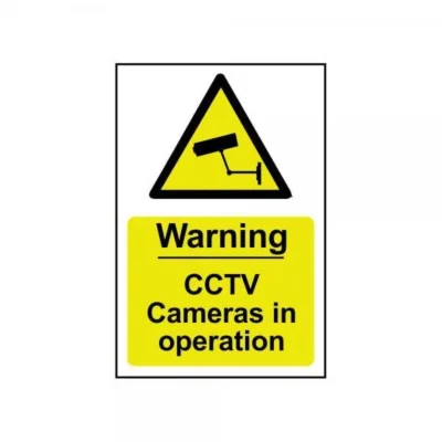 Sign Cctv Camera In Op
