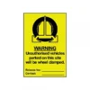 Sign Unauthorised Vechicles