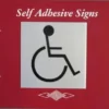 Sign Toilets Disabled Silver