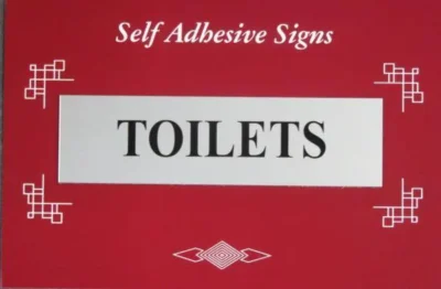 Sign Toilet Sliver