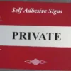 Sign Private Silver