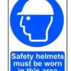 Sign Safety Helmet Work Large