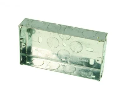 2 Gang Metal Socket Box