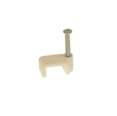 2.5mm T&E White Cable Clip (10 Pack)