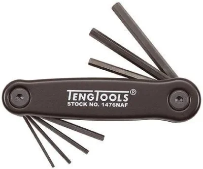 Teng Tools Imperial 7 Piece AF Hex Key