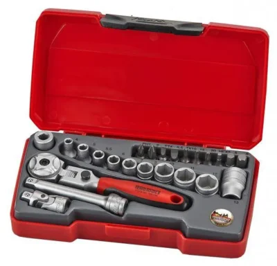 Teng Tools Socket Set 1/4" 24 Piece