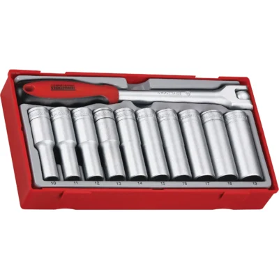 Teng Tools 11 Piece 1/2" Drive Deep Socket Set