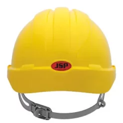 Alternative view of Jsp Evo2 Mid Peak Slip-Ratchet Vented Safety Hard Hat Yellow