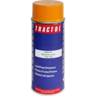 Tractol Paint 400ml Spray Can McConnel Yellow