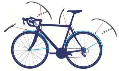 Alternative view of BBB Slimguard Fenders Road