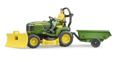 bworld john deere lawn tractor with trailer 1
